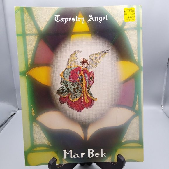 Vintage Cross Stitch Patterns, Tapestry Angel by Rebecca Waldrop, 1979 MarBek - Picture 1 of 2
